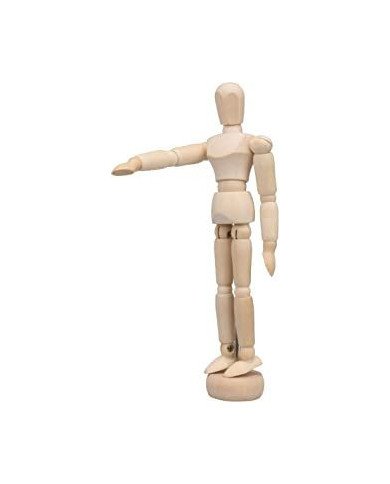 Mannequin en Bois 12CM PINTURA Mannequin en Bois 12CM PINTURA
