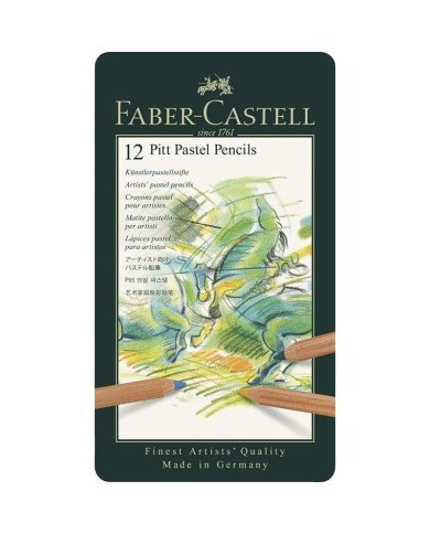 Crayon Pitt Pastel, boîte de 12 Faber-Castell