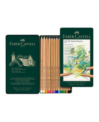 Crayon Pitt Pastel, boîte de 12 Faber-Castell