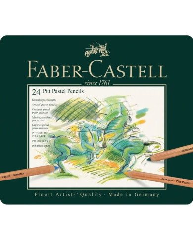 Pitt Pastel pencil, tin of 24 Faber-Castell