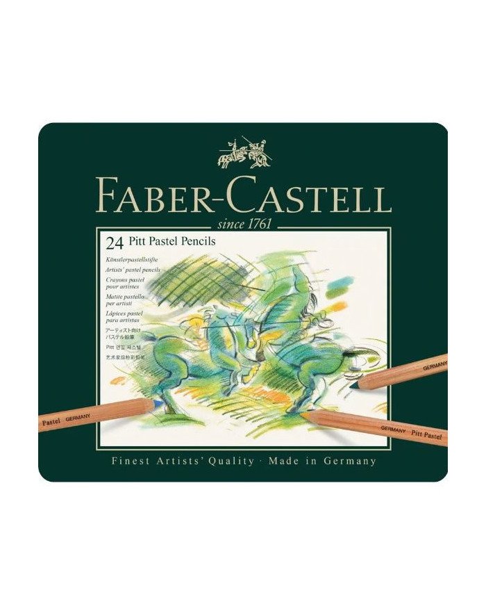 Pitt Pastel pencil, tin of 24 Faber-Castell