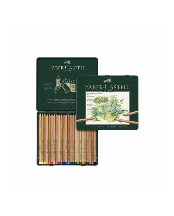 Pitt Pastel pencil, tin of 24 Faber-Castell