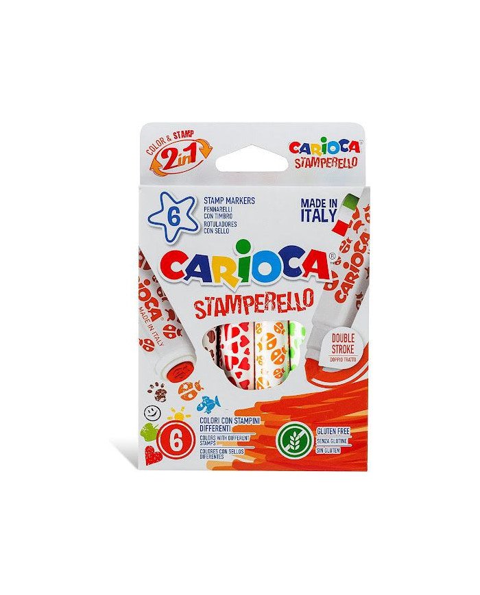 CARIOCA Feutre avec tampon - Double embout