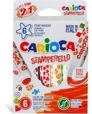 CARIOCA Feutre avec tampon - Double embout CARIOCA Feutre avec tampon - Double embout