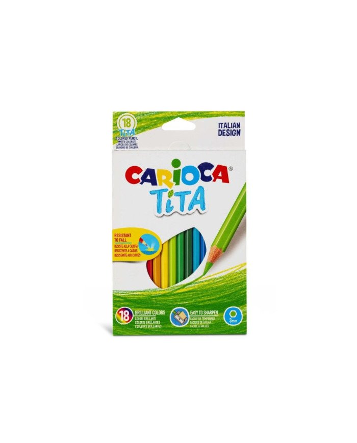 Crayons de couleur TiTa CARIOCA 18 couleurs