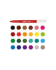 Boite de 24 marqueurs lavables jumbo CARIOCA Boite de 24 marqueurs lavables jumbo CARIOCA