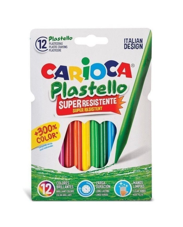 12 Crayons pastels CARIOCA super résistant