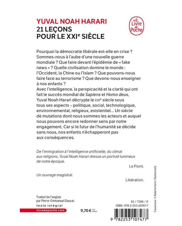21 leçons pour le XXIe siècle
