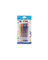 6 Stylos CARIOCA Glitter Gel Pens