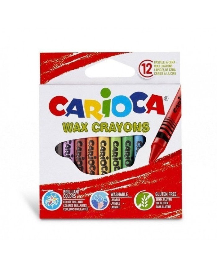 Crayons de Cire 24 Pièces CARIOCA