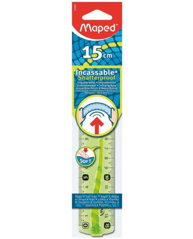 Règle plate 15CM Incassable MAPED