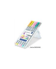 Etui de 6 stylos Pointe fine Triplus Pastel - STEADTLER