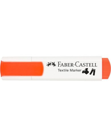 Feutre textile orange fluo Faber-Castell Feutre textile orange fluo Faber-Castell