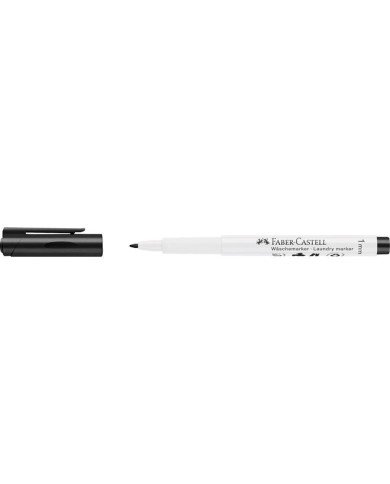 Marqueur textile noir pointe ronde Faber-Castell