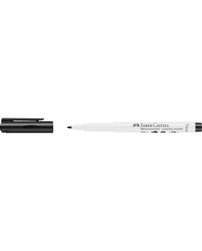 Marqueur textile noir pointe ronde Faber-Castell