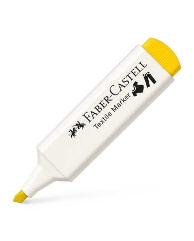 Marqueur textile jaune Faber-Castell