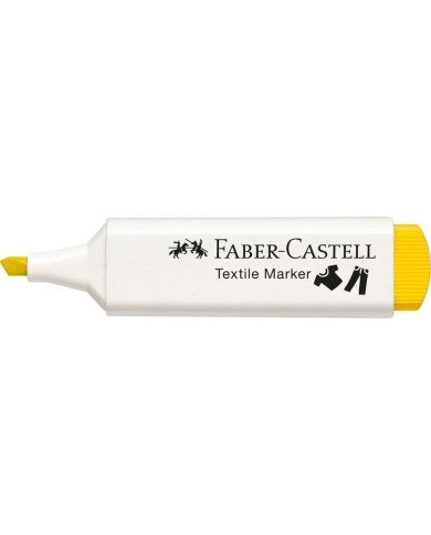 Marqueur textile jaune Faber-Castell