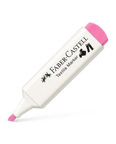Marqueur textile rose bonbon Faber-Castell