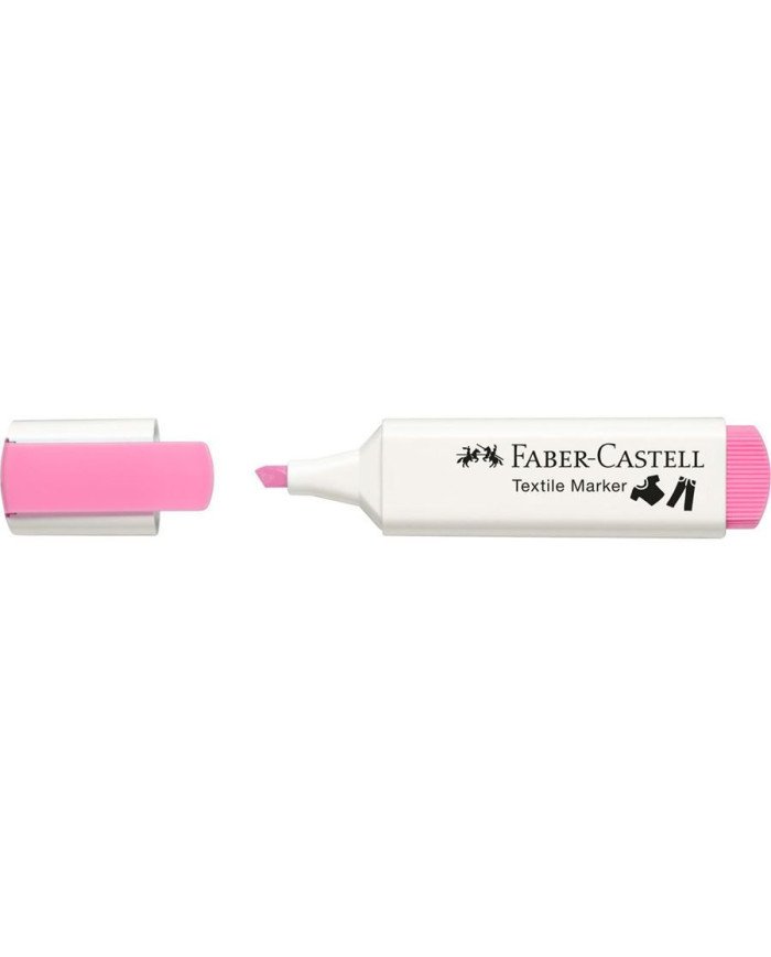 Marqueur textile rose bonbon Faber-Castell