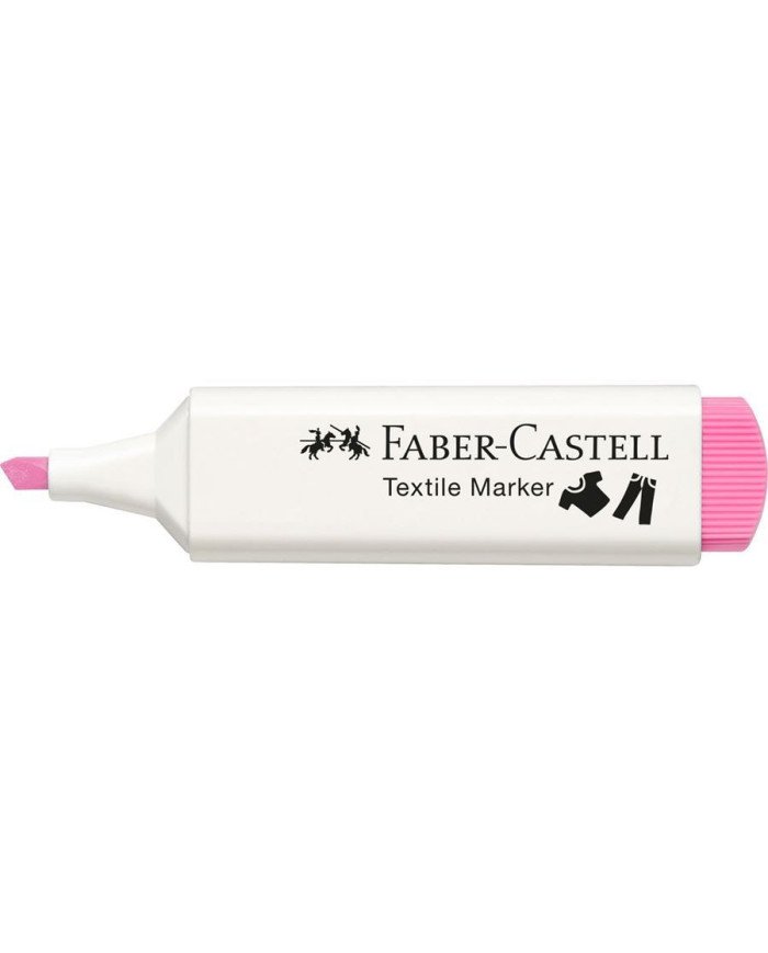 Marqueur textile rose bonbon Faber-Castell