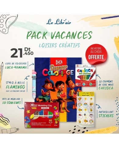 Le Libr'air - Pack VACANCES Loisirs créatifs - Tunisie Le Libr'air - Pack VACANCES Loisirs créatifs - Tunisie