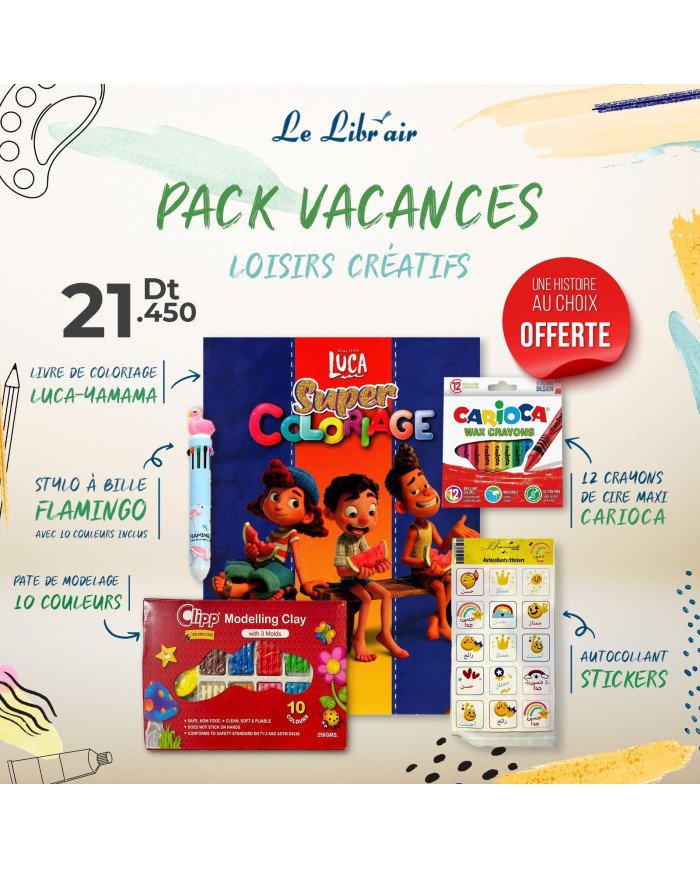 Le Libr'air - Pack VACANCES Loisirs créatifs - Tunisie