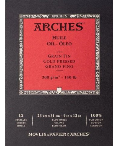 Le Libr'air - Bloc Huile ARCHES 12 Feuilles 23*31 cm 300G - Tunisie