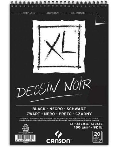 Le Libr'air - CANSON XL Dessin Noir A5 150G - Tunisie Le Libr'air - CANSON XL Dessin Noir A5 150G - Tunisie