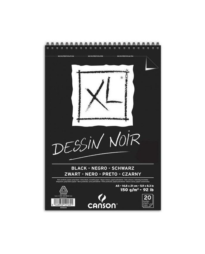 Le Libr'air - CANSON XL Dessin Noir A5 150G - Tunisie