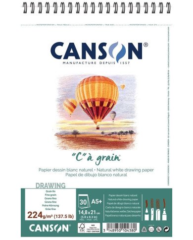 Le Libr'air - CANSON "C" à grain A5 224 g/m - Tunisie