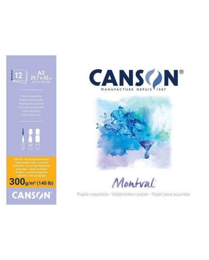 Le Libr'air - Canson Bloc Papier Dessin "Montval" A3 - 300 G - Tunisie Le Libr'air - Canson Bloc Papier Dessin "Montval" A3 - 300 G - Tunisie