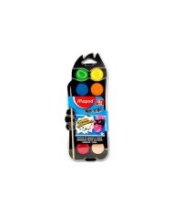 Le Libr'air - AQUARELLE DE 12 PASTILLES 30MM+PINCEAU MAPED - Tunisie