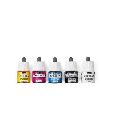 Le Libr'air - Encre aquarelle ColoreX Set Primaire 5 X 45 ml PEBEO - Tunisie