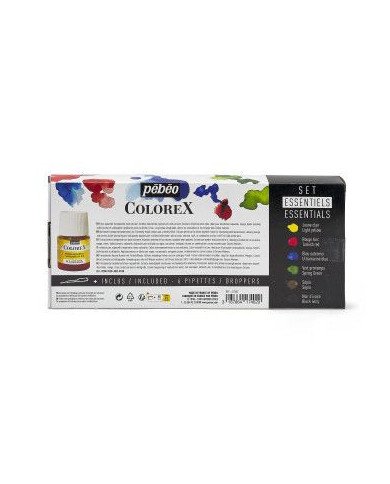 Le Libr'air - Encre Aquarelle COLOREX Set 6X20 ml ESSENTIELS PEBEO - Tunisie