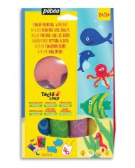 Le Libr'air - Kit TactilColor 4 tubes 20 ml Animaux de la mer PEBEO - Tunisie