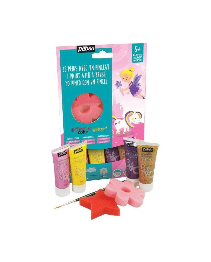 Le Libr'air - Kit TactilColor et Glitter 4 tubes 20 ml Féerie PEBEO - Tunisie