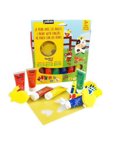 Le Libr'air - Kit Peinture aux doigts TactilColor 6 x 20 ml PEBEO - Tunisie Le Libr'air - Kit Peinture aux doigts TactilColor 6 x 20 ml PEBEO - Tunisie
