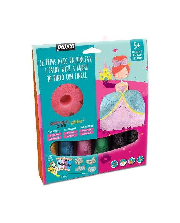 Le Libr'air - Kit PrimaColor et Glitter 6 x 20 ml Princesse PEBEO - Tunisie
