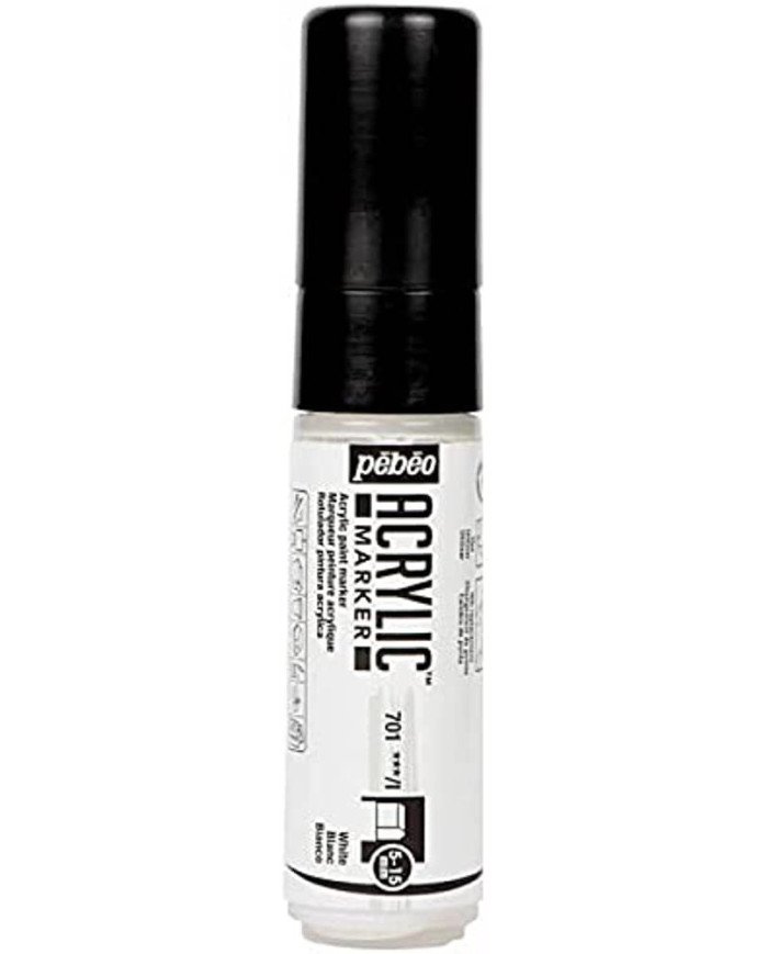 Le Libr'air - Marqueur Acrylique pointe 3en1 5-15 mm Blanc PEBEO - Tunisie