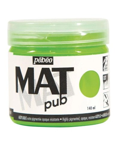 Le Libr'air - Acrylique MAT pub 140 ml Vert Florescent PEBEO - Tunisie
