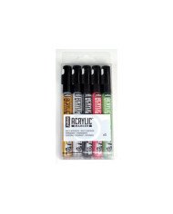 Le Libr'air - Set de 5 Acrylic Marker Pointe Ronde 1,2 mm PEBEO - Tunisie