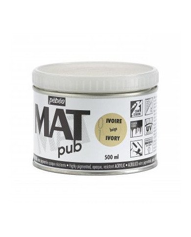 Le Libr'air - copy of Acrylique MAT pub 500 ml Rose Lumière PEBEO - Tunisie