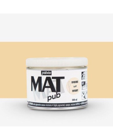 Le Libr'air - copy of Acrylique MAT pub 500 ml Rose Lumière PEBEO - Tunisie