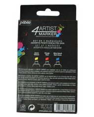 Le Libr'air - 4ARTIST MARKER Set 3x8 mm Basique PEBEO - Tunisie