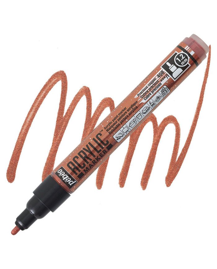 Le Libr'air - Acrylic Marker Pointe Fine 1,2 mm Cuivre Précieux PEBEO - Tunisie