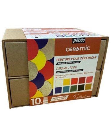 Le Libr'air - Coffret Peinture pour Céramique 10 x 45 ml PEBEO - Tunisie Le Libr'air - Coffret Peinture pour Céramique 10 x 45 ml PEBEO - Tunisie
