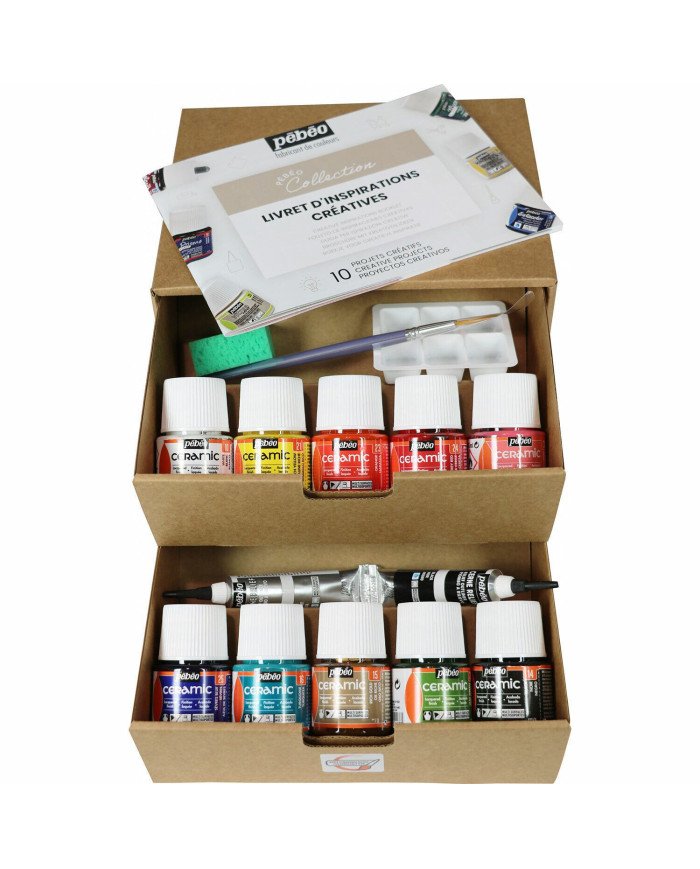 Le Libr'air - Coffret Peinture pour Céramique 10 x 45 ml PEBEO - Tunisie