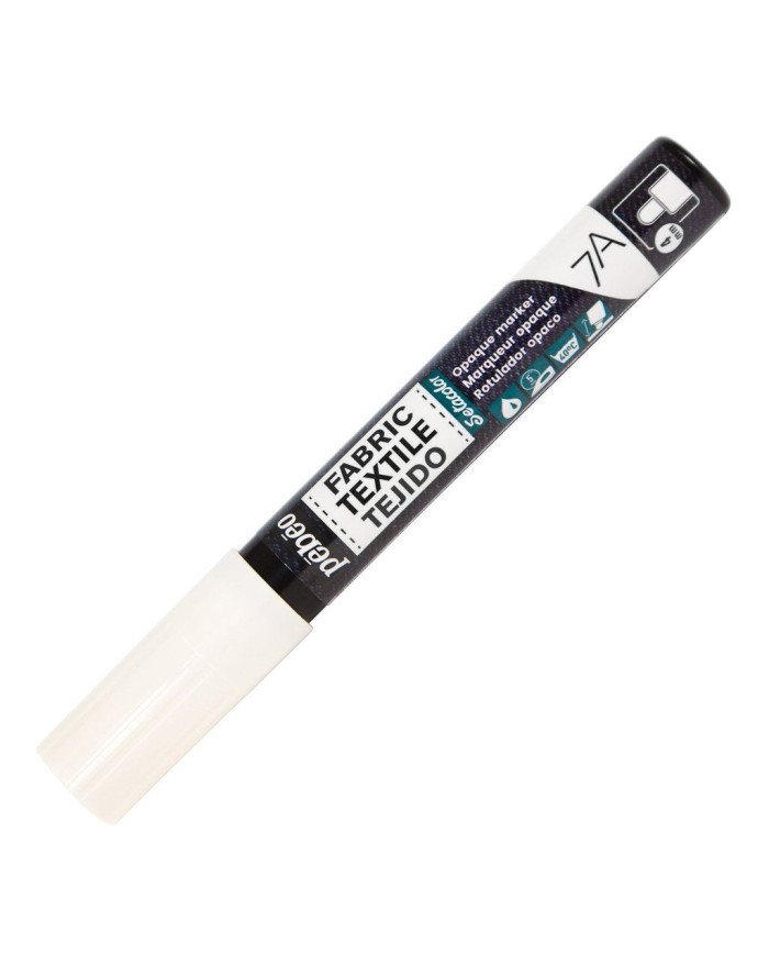 Le Libr'air - Marqueur Textile Opaque Pointe Ronde 4 MM Blanc PEBEO - Tunisie