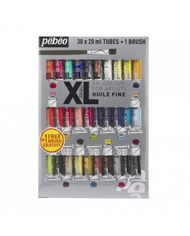 Le Libr'air - Huile Fine XL Etui 30 Tubes de 20 ML Assortis et Pinceau PEBEO - Tunisie Le Libr'air - Huile Fine XL Etui 30 Tubes de 20 ML Assortis et Pinceau PEBEO - Tunisie