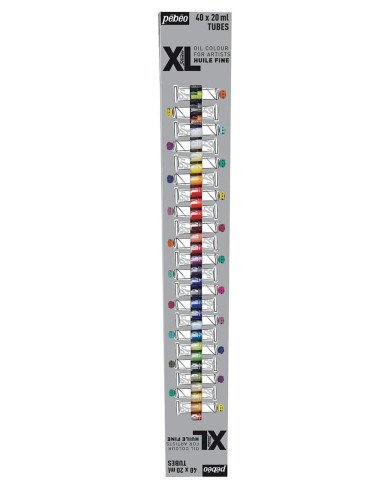 Le Libr'air - Huile Fine XL Etui 40 Tubes de 20 ML Assortis et Pinceau PEBEO - Tunisie Le Libr'air - Huile Fine XL Etui 40 Tubes de 20 ML Assortis et Pinceau PEBEO - Tunisie